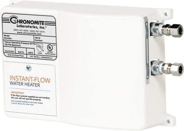 Chronomite - 277 Volt Electric Water Heater - 8.31 KW, 30 Amp, 10 Wire Gauge - Americas Industrial Supply