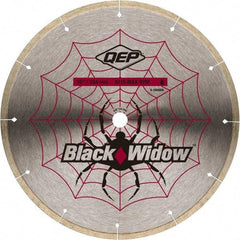 QEP - 10" Diam, 5/8" Arbor Hole Diam, Wet & Dry Cut Saw Blade - Diamond-Tipped, Smooth Action, Standard Round Arbor - Americas Industrial Supply