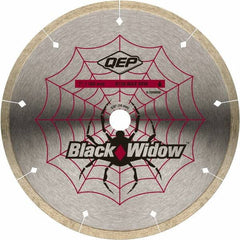 QEP - 7" Diam, 5/8" Arbor Hole Diam, Wet & Dry Cut Saw Blade - Diamond-Tipped, Smooth Action, Standard Round Arbor - Americas Industrial Supply