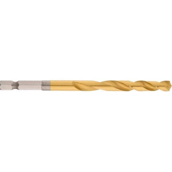 Milwaukee Tool - 9/32" High Speed Steel, 135° Point, Hex Shank Maintenance Drill Bit - Americas Industrial Supply
