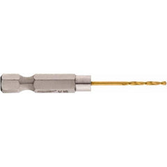 Milwaukee Tool - 1/16" High Speed Steel, 135° Point, Hex Shank Maintenance Drill Bit - Americas Industrial Supply