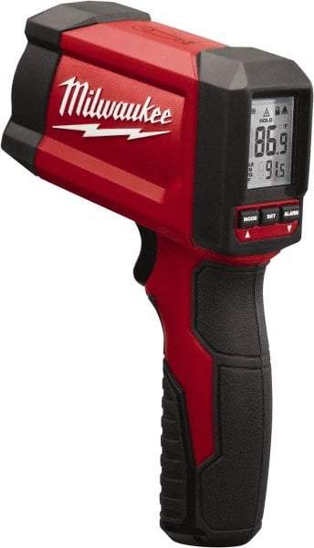 Milwaukee Tool - -18 to 550°C (-22 to 1022°F) Laser - 12:1 Distance to Spot Ratio - Americas Industrial Supply