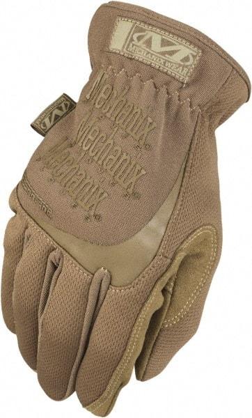 Mechanix Wear - Size L Military Work Gloves - For Mechanic's & Lifting, Uncoated, Elastic Band Cuff, Coyote, Paired - Americas Industrial Supply