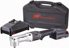 Ingersoll-Rand - 3/8" Drive 20 Volt Angled Cordless Impact Wrench & Ratchet - 1,900 RPM, 2,800 BPM, 180 Ft/Lb Torque, 1 Lithium-Ion Battery Included - Americas Industrial Supply