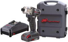 Ingersoll-Rand - 1/4" Drive 20 Volt Pistol Grip Cordless Impact Wrench & Ratchet - 1,900 RPM, 2,800 BPM, 160 Ft/Lb Torque, 1 Lithium-Ion Battery Included - Americas Industrial Supply