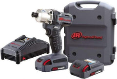 Ingersoll-Rand - 1/4" Drive 20 Volt Pistol Grip Cordless Impact Wrench & Ratchet - 1,900 RPM, 2,800 BPM, 160 Ft/Lb Torque, 2 Lithium-Ion Batteries Included - Americas Industrial Supply