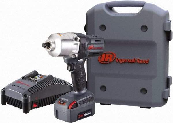 Ingersoll-Rand - 1/2" Drive 20 Volt Pistol Grip Cordless Impact Wrench & Ratchet - 1,900 RPM, 2,300 BPM, 780 Ft/Lb Torque, 1 Lithium-Ion Battery Included - Americas Industrial Supply