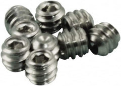 Acorn Engineering - #6-32, 1/8" Long, Flat Point Set Screw - Grade 18-8 Stainless Steel - Americas Industrial Supply