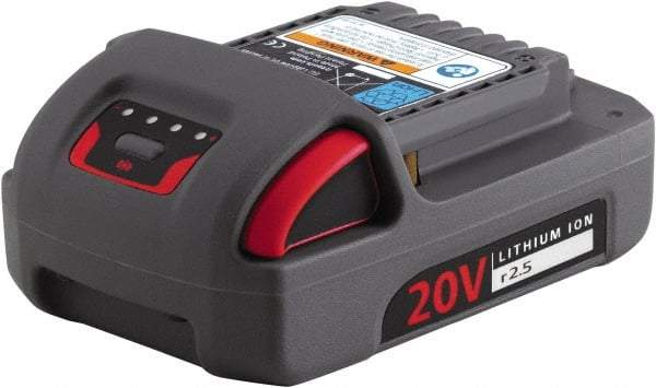 Ingersoll-Rand - 20 Volt Lithium-Ion Power Tool Battery - 2.5 Ahr Capacity, 1-1/4 hr Charge Time, Series IQV - Americas Industrial Supply