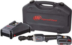 Ingersoll-Rand - 3/8" Drive 20 Volt Angled Cordless Impact Wrench & Ratchet - 225 RPM, 54 Ft/Lb Torque, 1 Lithium-Ion Battery Included - Americas Industrial Supply