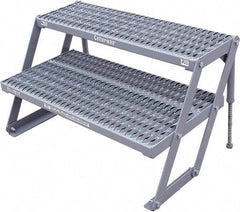 Cotterman - 23" 2 Step Platform - Work Platform, 800 Lb Capacity, 26" Base Width x 21" Base Depth - Americas Industrial Supply