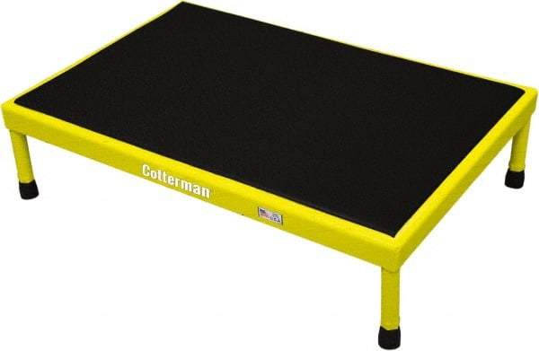 Cotterman - 6" 1 Step Platform - Work Platform, 800 Lb Capacity, 25" Base Width x 49" Base Depth - Americas Industrial Supply