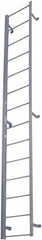 Cotterman - 77" 7 Step Fixed Ladder - Dock Ladder, 300 Lb Capacity, 21" Base Width x 9" Base Depth - Americas Industrial Supply