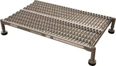 Cotterman - 9" 1 Step Platform - Work Platform, 800 Lb Capacity, 26" Base Width x 6" Base Depth, Grip Strut - Americas Industrial Supply