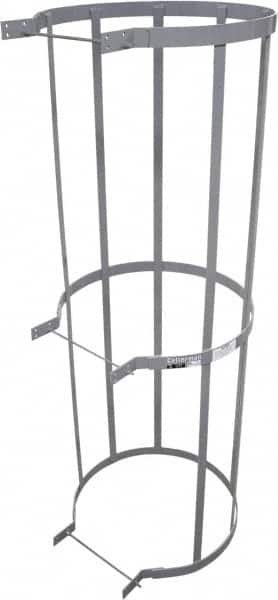 Cotterman - Ladder Modular Bolt-On Cage - Gray, Use with Uncaged Fixed Ladder - Americas Industrial Supply