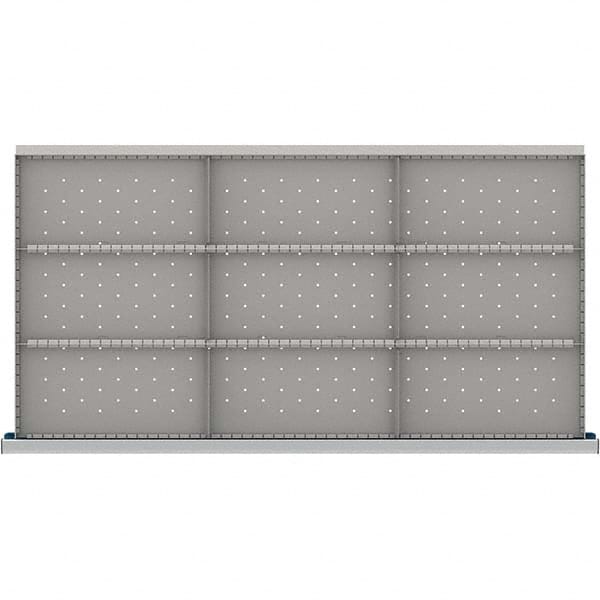 LISTA - 9-Compartment Drawer Divider Layout for 3.15" High Drawers - Americas Industrial Supply