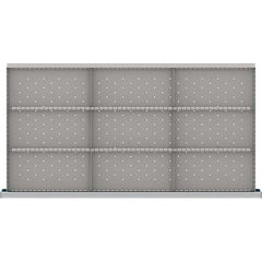 LISTA - 9-Compartment Drawer Divider Layout for 3.15" High Drawers - Americas Industrial Supply