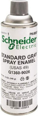 Square D - Gray, Flat, Enamel Spray Paint - Americas Industrial Supply