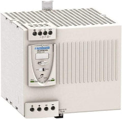 Schneider Electric - 480 Watt, 20 Amp, 100 to 120 VAC, 200 to 240 VAC Input, 24 VDC Output, DIN Rail Power Supply - Screw Connection, 165mm Wide x 155mm Deep x 143mm High, 88-100% Efficiency, Green LED Output, Red LED Output - Americas Industrial Supply