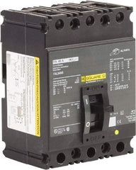 Square D - 45 Amp, 250 VDC, 480 VAC, 3 Pole, Panel Mount Molded Case Circuit Breaker - Thermal Magnetic Trip, 18 kA at 480/600 VAC Breaking Capacity, 12-1/0 (Aluminum), 14-1/0 (Copper) AWG, 4.13 Inch Deep x 6 Inch High x 4-1/2 Inch Long - Americas Industrial Supply