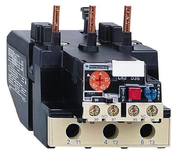 Schneider Electric - 63 to 80 Amp, 690 VAC, Thermal IEC Overload Relay - Trip Class 20, For Use with LC1D80 and LC1D95 - Americas Industrial Supply