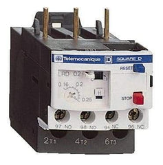 Schneider Electric - 1 to 1.6 Amp, 690 VAC, Thermal IEC Overload Relay - Trip Class 10A, For Use with LC1D09 and LC1D38 - Americas Industrial Supply