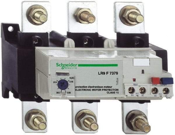 Schneider Electric - 300 to 500 Amp, 1,000 VAC, Thermal IEC Overload Relay - Trip Class 10, For Use with LC1F225 and LC1F500 - Americas Industrial Supply