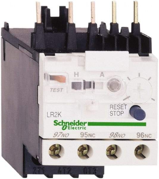 Schneider Electric - 0.16 to 0.23 Amp, 250 VDC, 690 Volt and 690 VAC, Thermal IEC Overload Relay - Trip Class 10A, For Use with LC1K, LC7K, LP1K and LP4K - Americas Industrial Supply