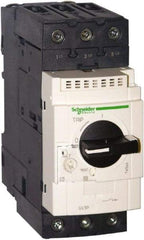 Schneider Electric - 40 Amp, 690 VAC at 50/60 Hz, 3 Pole, Bolt On, Clip Motor Circuit Breaker - Thermal Magnetic Trip, Multiple Breaking Capacity Ratings, 136mm Deep x 132mm High x 55mm Wide - Americas Industrial Supply