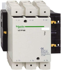 Schneider Electric - 3 Pole, 127 Coil VAC at 50-400 Hz and 127 Coil VDC, 170 Amp at 440 VAC, 185 Amp at 440 VAC and 275 Amp at 440 VAC, Nonreversible IEC Contactor - Americas Industrial Supply