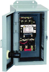 Square D - 220 Coil VAC at 50 Hz, 240 Coil VAC at 60 Hz, 18 Amp, Nonreversible Enclosed Enclosure NEMA Motor Starter - 3 Phase hp: 3 at 200 VAC, 3 at 230 VAC, 5 at 460 VAC, 5 at 575 VAC, 12 Enclosure Rating - Americas Industrial Supply