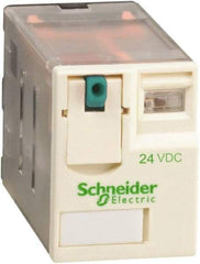 Schneider Electric - 1,500 VA Power Rating, Electromechanical Plug-in General Purpose Relay - 3 Amp at 250 VAC & 28 VDC, 6 at 250/277 VAC & 28 VDC, 8 Amp at 30 VDC, 4CO, 24 VDC - Americas Industrial Supply