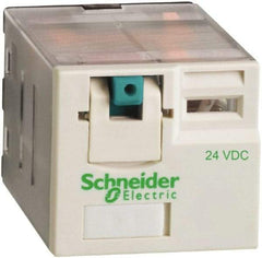 Schneider Electric - 3,750 VA Power Rating, Electromechanical Plug-in General Purpose Relay - 15 Amp at 250 VAC & 28 VDC, 3CO, 24 VDC - Americas Industrial Supply