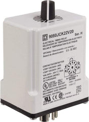 Square D - DPDT Time Delay Relay - 10 Contact Amp, 110 VDC & 120 VAC - Americas Industrial Supply