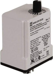 Square D - DPDT Time Delay Relay - 10 Contact Amp, 110 VDC & 120 VAC - Americas Industrial Supply