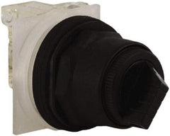 Schneider Electric - 30mm Mount Hole, 2 Position, Knob and Pushbutton Operated, Selector Switch - Black, Maintained (MA), Anticorrosive, Weatherproof, Dust and Oil Resistant - Americas Industrial Supply