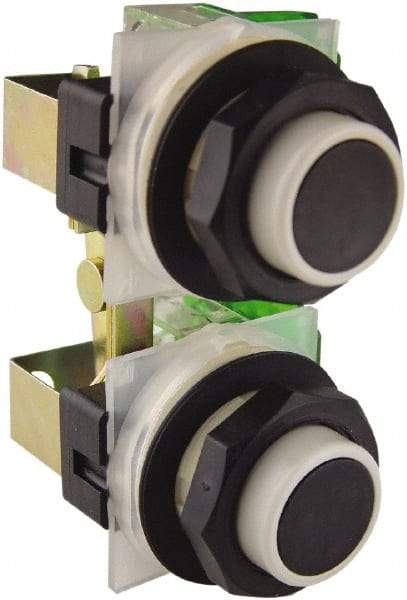 Schneider Electric - 30mm Mount Hole, Extended Straight, Pushbutton Switch - Momentary (MO) - Americas Industrial Supply