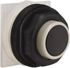 Schneider Electric - 30mm Mount Hole, Extended Straight, Pushbutton Switch Only - Black Pushbutton, Momentary (MO) - Americas Industrial Supply