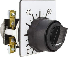 Square D - 5,000 Ohm, 30mm, 300 VAC Potentiometer - 2 Watts, Nonilluminated, Knob Operated, NEMA 4, 13 - Americas Industrial Supply