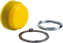 Schneider Electric - Pushbutton Switch Boot - Yellow, Round Button, Nonilluminated - Americas Industrial Supply