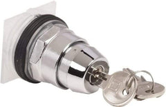 Schneider Electric - 30mm Mount Hole, 2 Position, Knob and Pushbutton Operated, Selector Switch Only - Black, Maintained (MA), without Contact Blocks, Weatherproof and Dust and Oil Resistant - Americas Industrial Supply