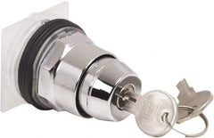 Schneider Electric - 1.18 Inch Mount Hole, 2 Position, Knob and Pushbutton Operated, Selector Switch Only - Black, Maintained (MA), without Contact Blocks, Weatherproof and Dust and Oil Resistant - Americas Industrial Supply