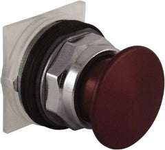 Schneider Electric - 30mm Mount Hole, Extended Mushroom Head, Pushbutton Switch Only - Round, Red Pushbutton, Nonilluminated, Maintained (MA) - Americas Industrial Supply