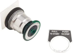 Schneider Electric - 30mm Mount Hole, Extended Straight, Pushbutton Switch Only - Round, Green Pushbutton, Maintained (MA), Momentary (MO), Weatherproof, Dust and Oil Resistant - Americas Industrial Supply