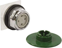 Schneider Electric - 1.18 Inch Mount Hole, Extended Straight, Pushbutton Switch Only - Round, Green Pushbutton, Momentary (MO), Weatherproof, Dust and Oil Resistant - Americas Industrial Supply