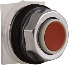 Schneider Electric - 30mm Mount Hole, Extended Straight, Pushbutton Switch Only - Round, Red Pushbutton, Momentary (MO), Weatherproof, Dust and Oil Resistant - Americas Industrial Supply