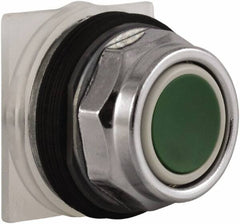 Schneider Electric - 30mm Mount Hole, Extended Straight, Pushbutton Switch Only - Green Pushbutton, Momentary (MO) - Americas Industrial Supply
