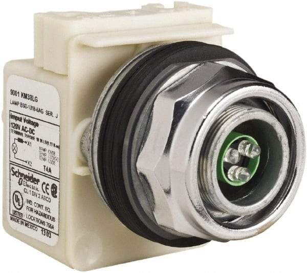 Schneider Electric - 120 V LED Indicating Light - Screw Clamp Connector - Americas Industrial Supply