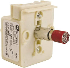 Schneider Electric - 24-28 VAC, 24-28 VDC Red Lens LED Light Module - Americas Industrial Supply
