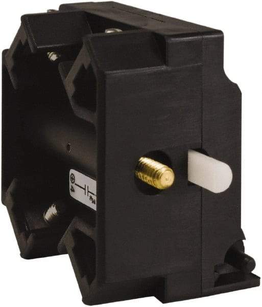 Schneider Electric - 2NO, 3 Amp, Electrical Switch Contact Block - 115 VDC and 240 VAC, Screw Terminal - Americas Industrial Supply